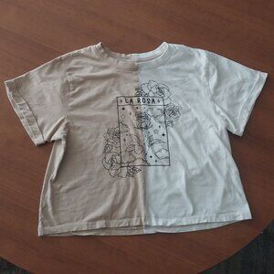 La Rosa two-toned t shirt